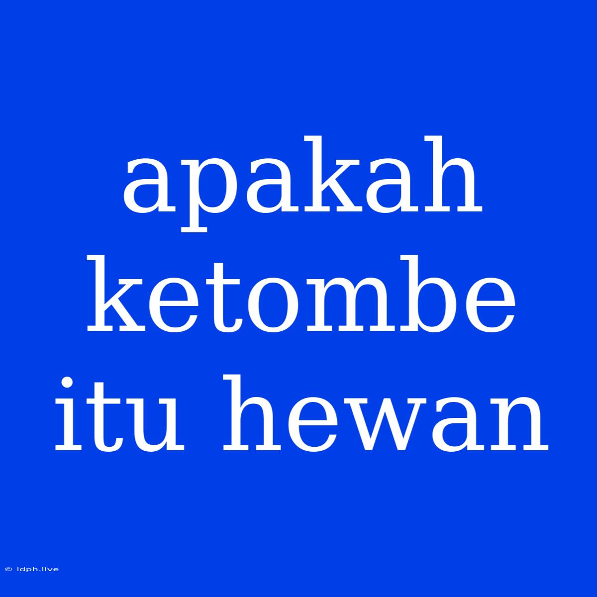 Apakah Ketombe Itu Hewan