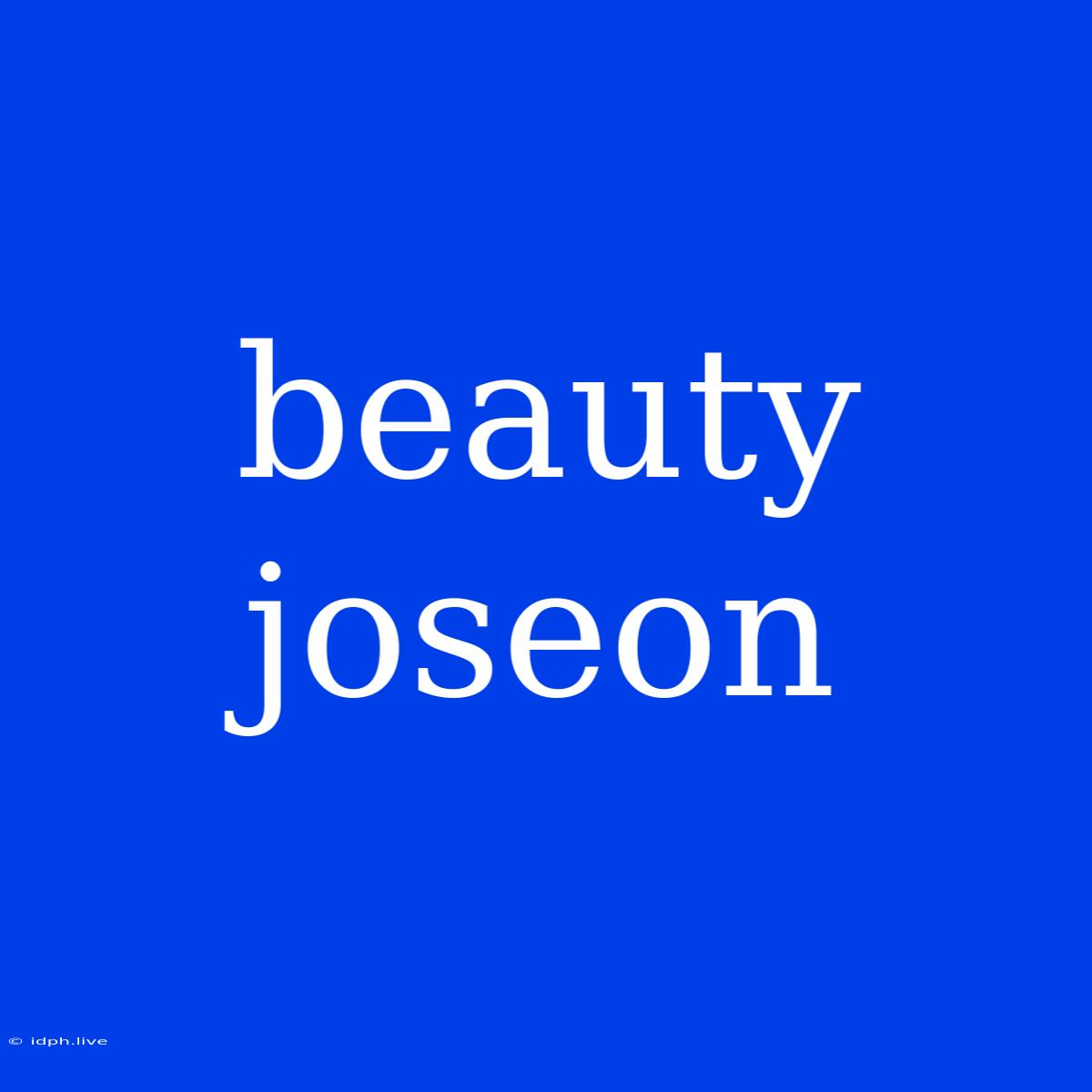 Beauty Joseon