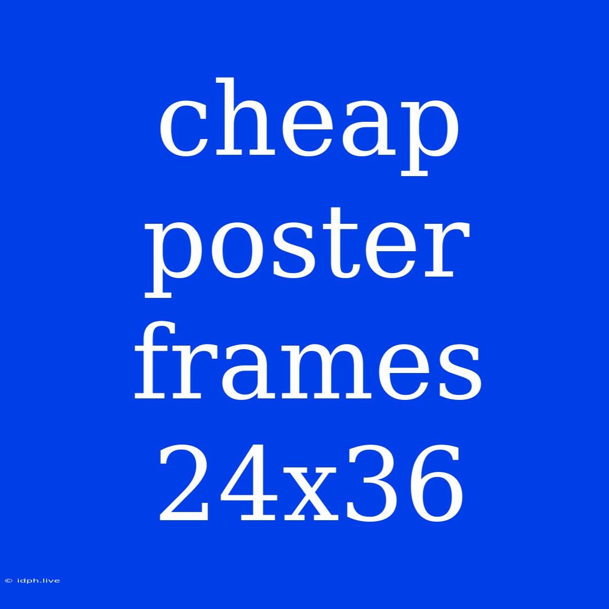 Cheap Poster Frames 24x36