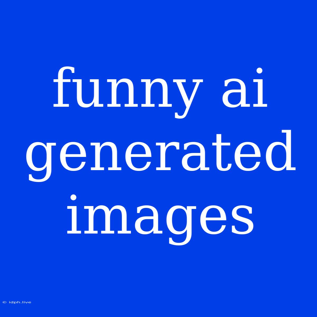 Funny Ai Generated Images