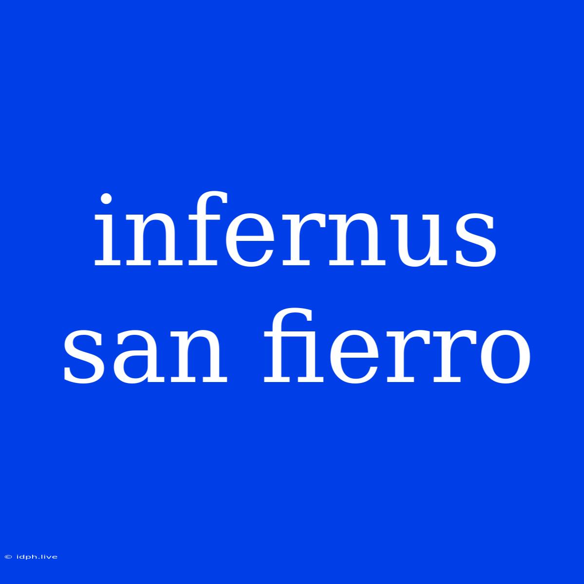 Infernus San Fierro