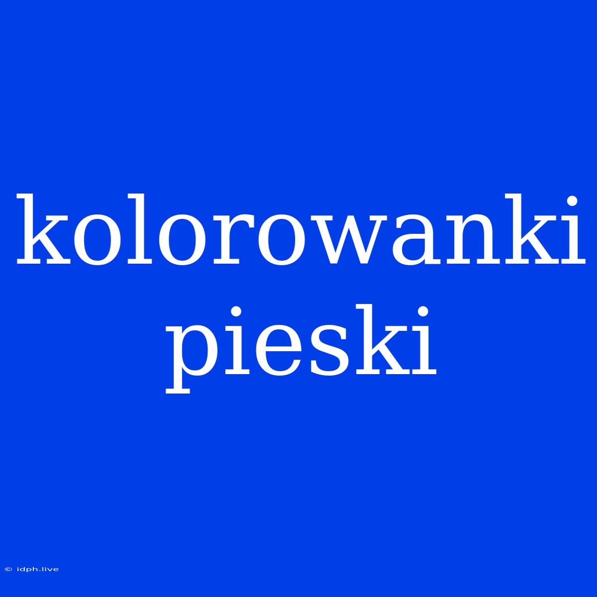 Kolorowanki Pieski