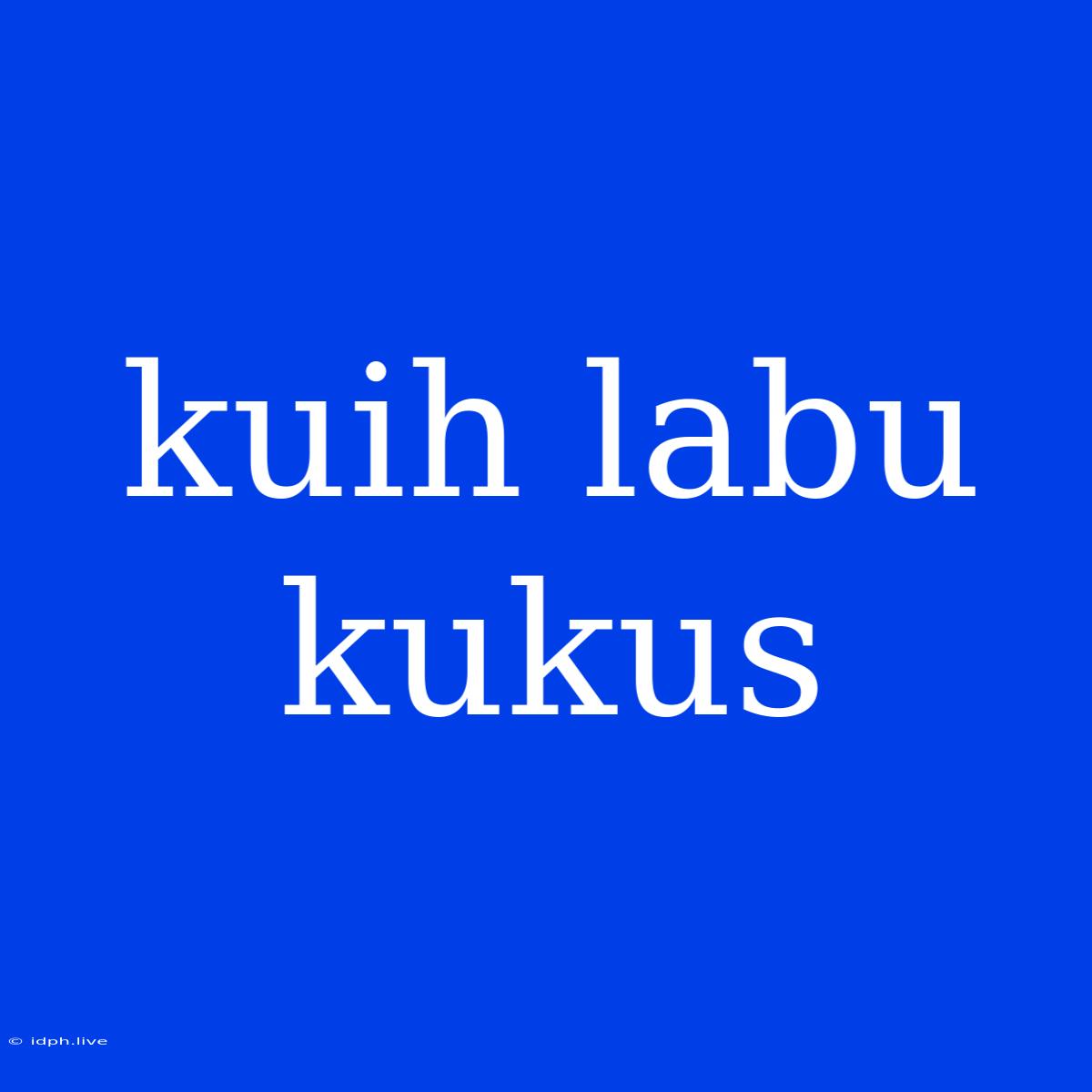 Kuih Labu Kukus