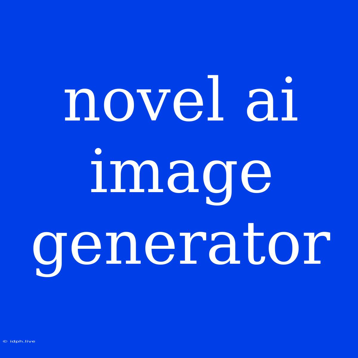 Novel Ai Image Generator