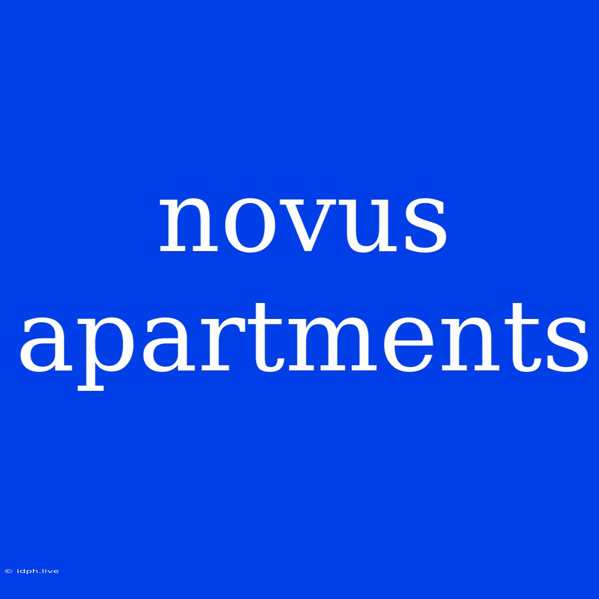 Novus Apartments