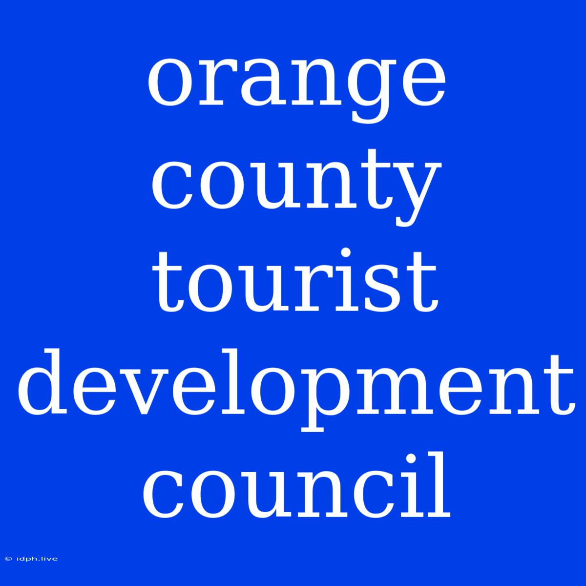 Orange County Tourist Development Council