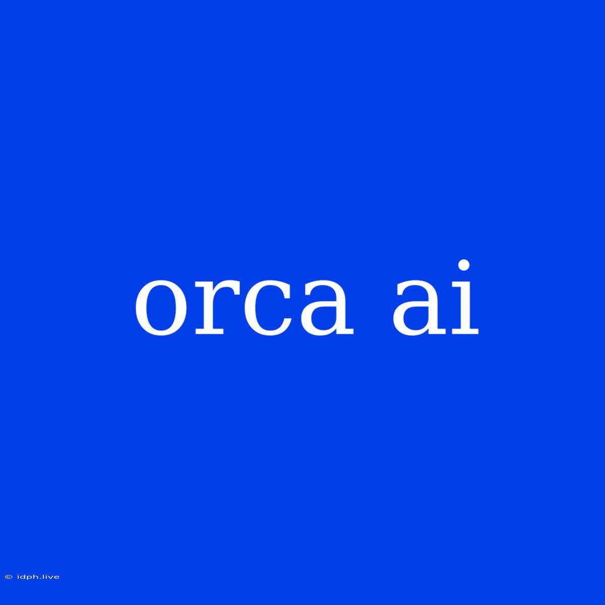 Orca Ai