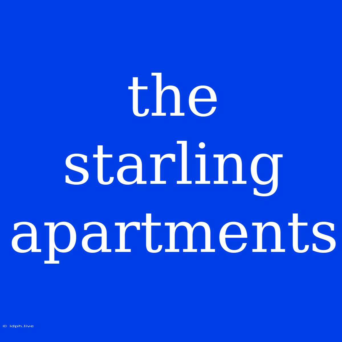 The Starling Apartments