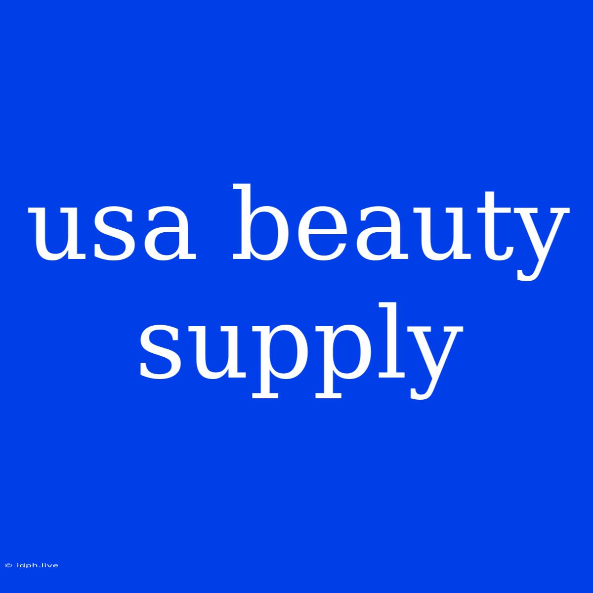 Usa Beauty Supply